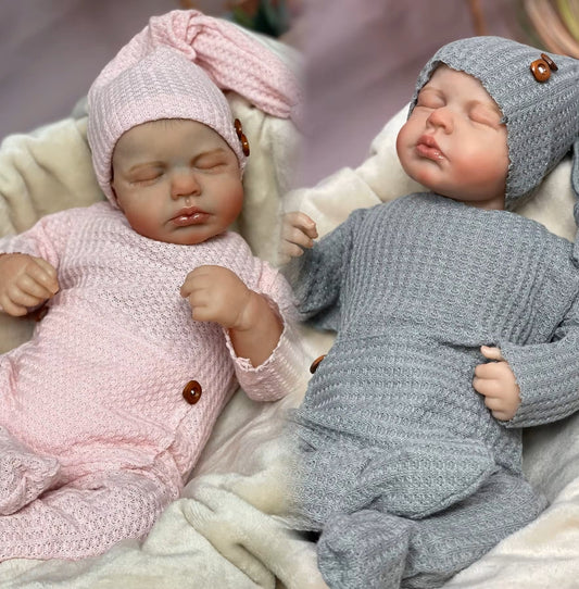 Harper & Hayden: Limited Edition 19-Inch Twin Reborn Dolls with Exquisite Hand-Painted Details