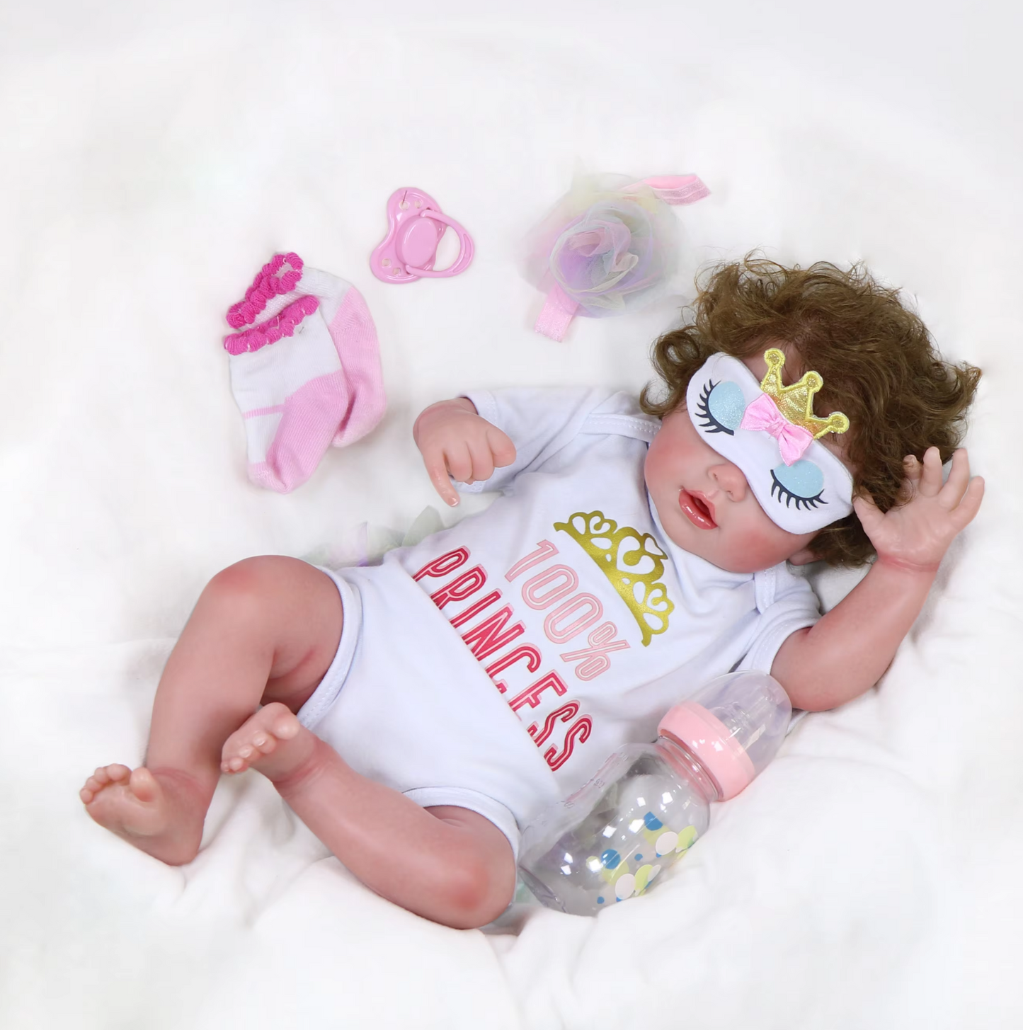 Aura – Limited Edition 21-Inch Sleeping Reborn Baby Girl with Weighted Soft Body