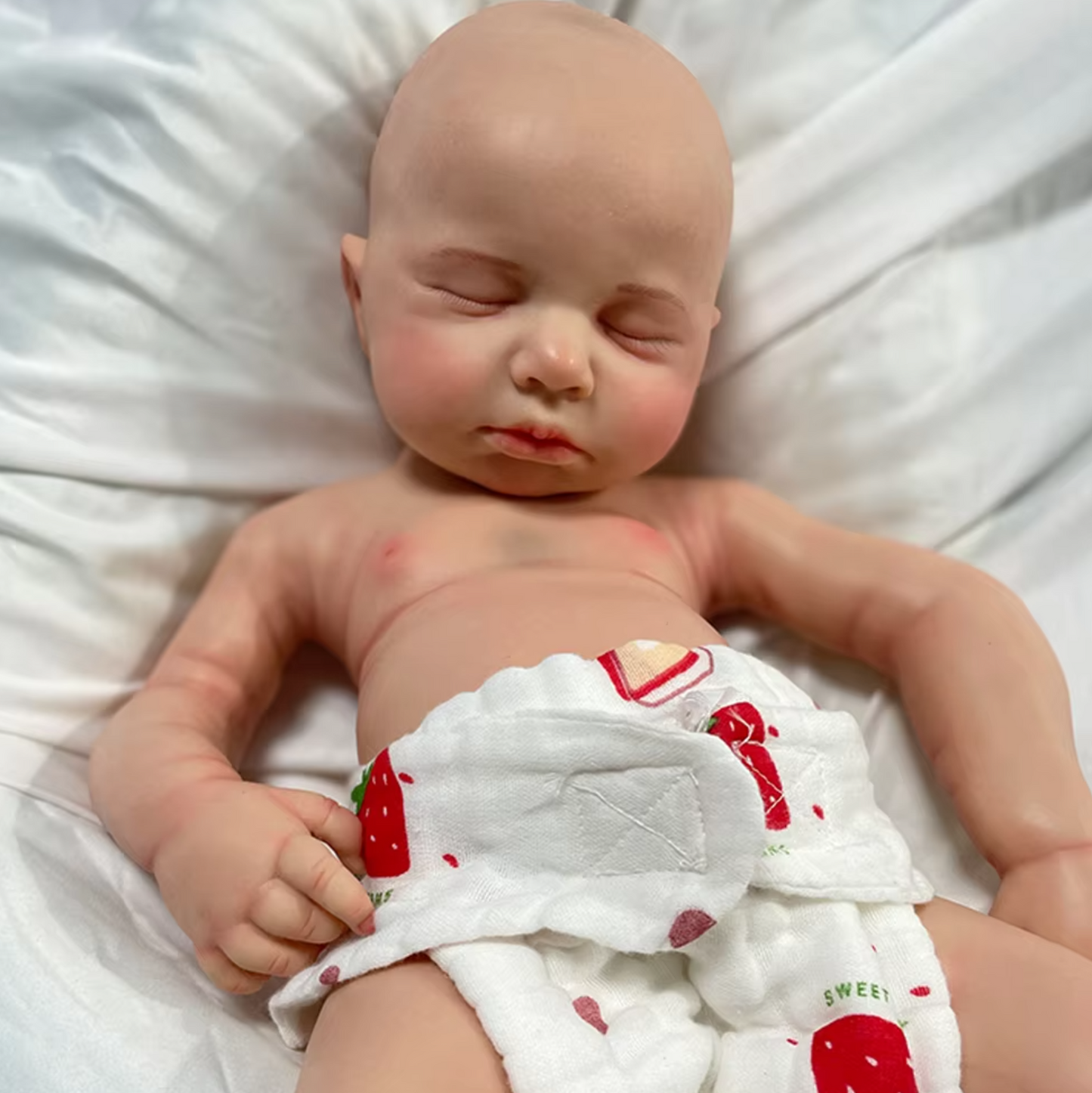 Ella: 20-Inch Full Body Silicone Reborn Baby Girl with Hand-Painted Perfection