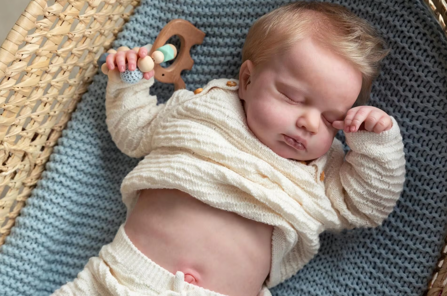 Jordan: 19-Inch Lifelike Reborn Doll – Soft Touch and Poseable