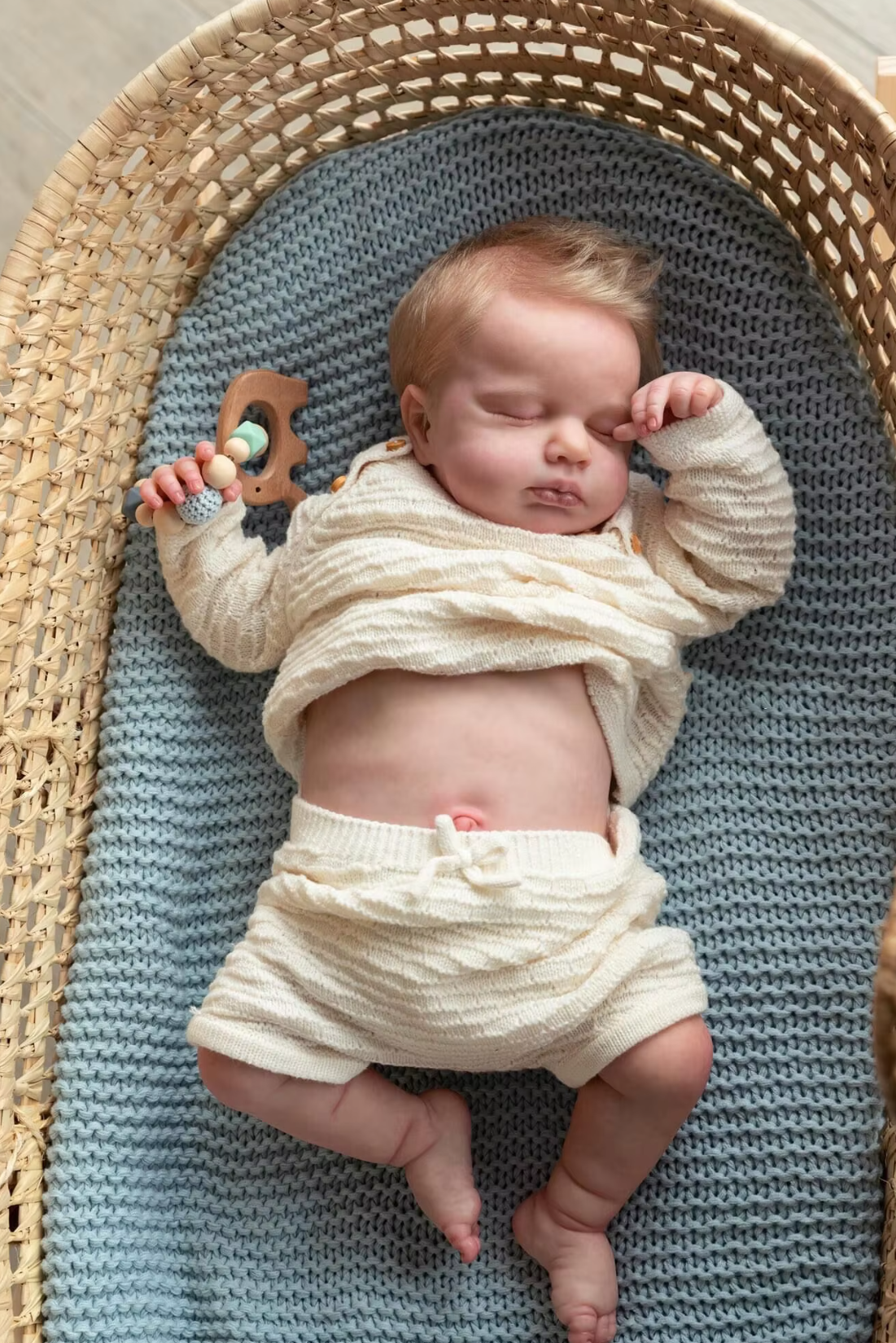 Jordan: 19-Inch Lifelike Reborn Doll – Soft Touch and Poseable