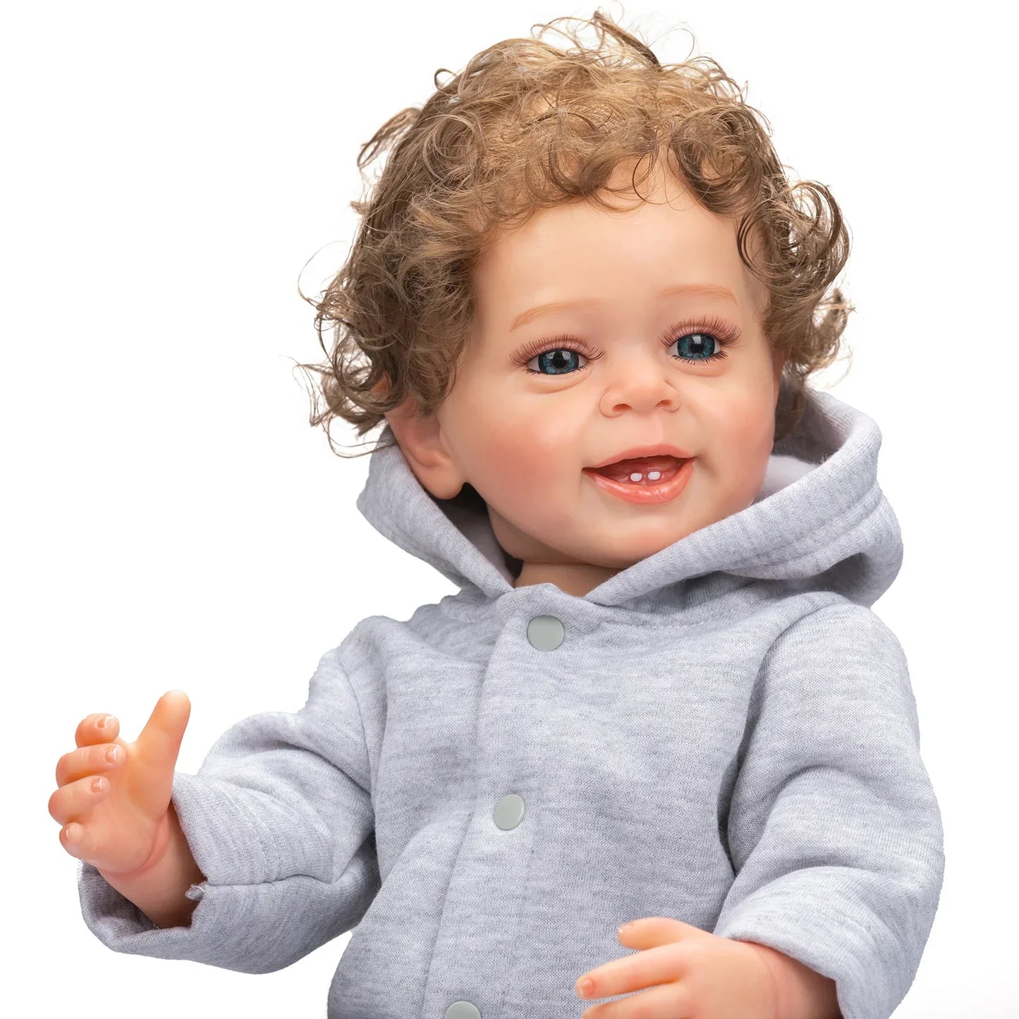Noah: 22-Inch Real Touch Reborn Baby Boy Doll with Hand-Rooted Hair
