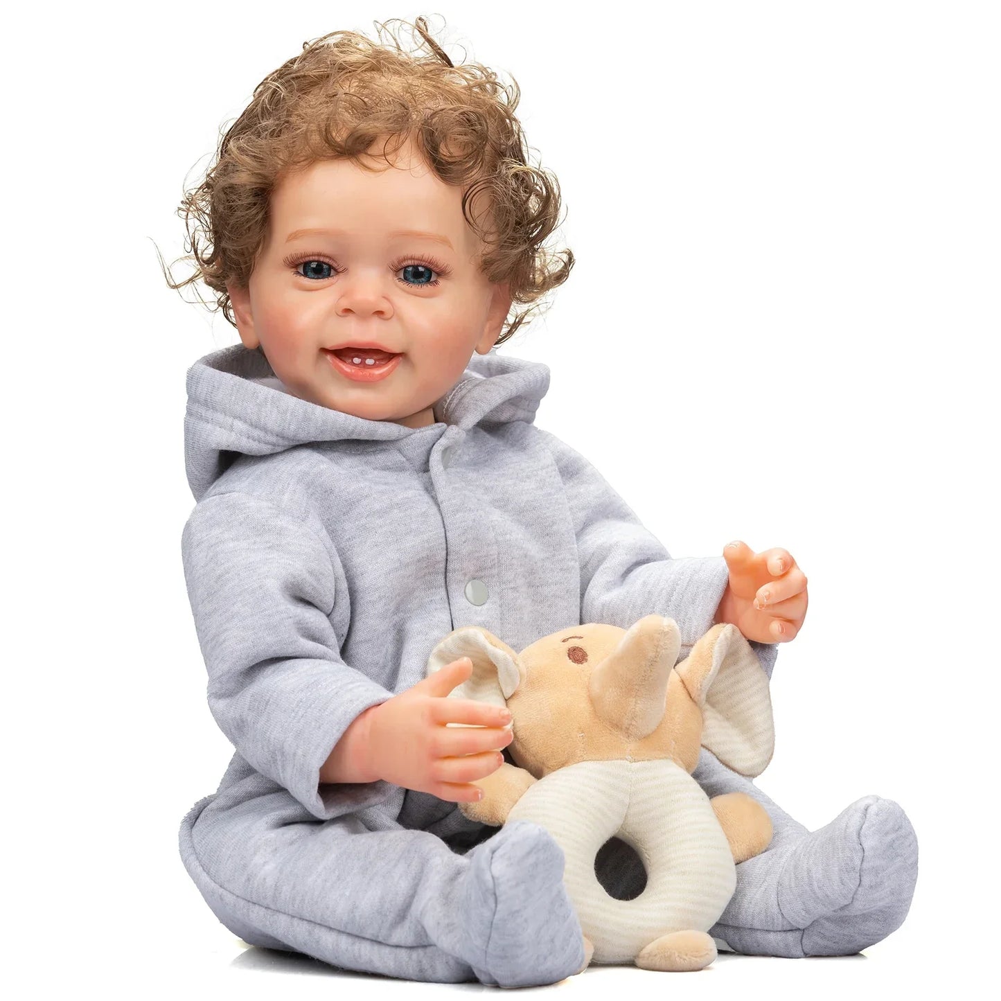 Noah: 22-Inch Real Touch Reborn Baby Boy Doll with Hand-Rooted Hair