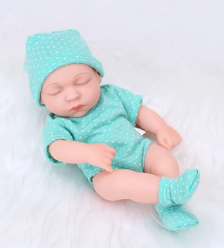 Cute Mini Waterproof Silicone Reborn Doll
