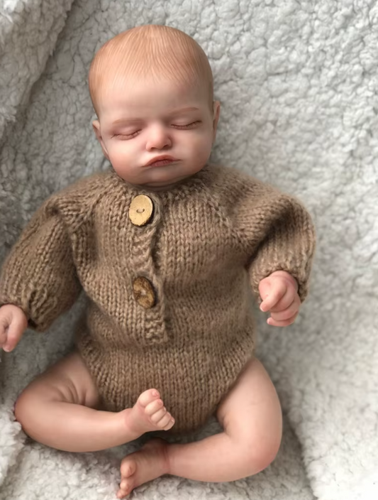 Isabella: 19-Inch Lifelike Reborn Baby Girl Doll with 3D Skin and Hand-Painted Hair