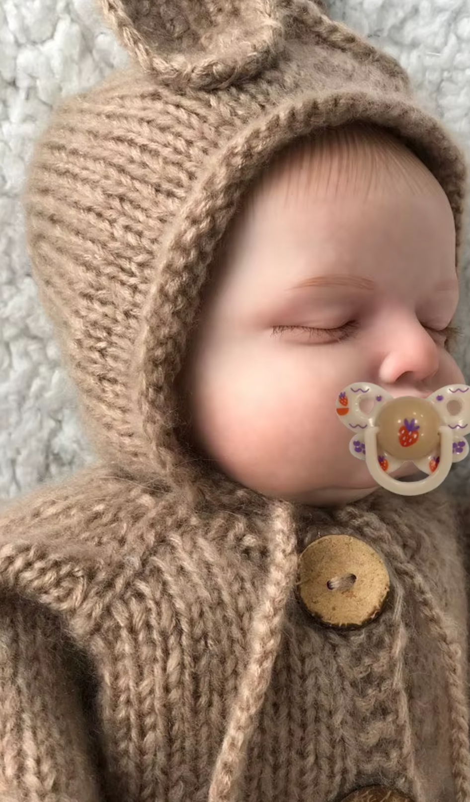 Isabella: 19-Inch Lifelike Reborn Baby Girl Doll with 3D Skin and Hand-Painted Hair