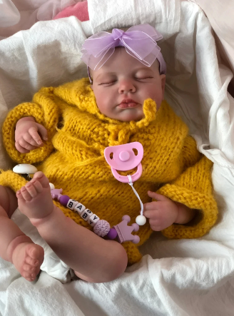 Melisa: 19-Inch Lifelike Sleeping Reborn Baby Doll with 3D Skin