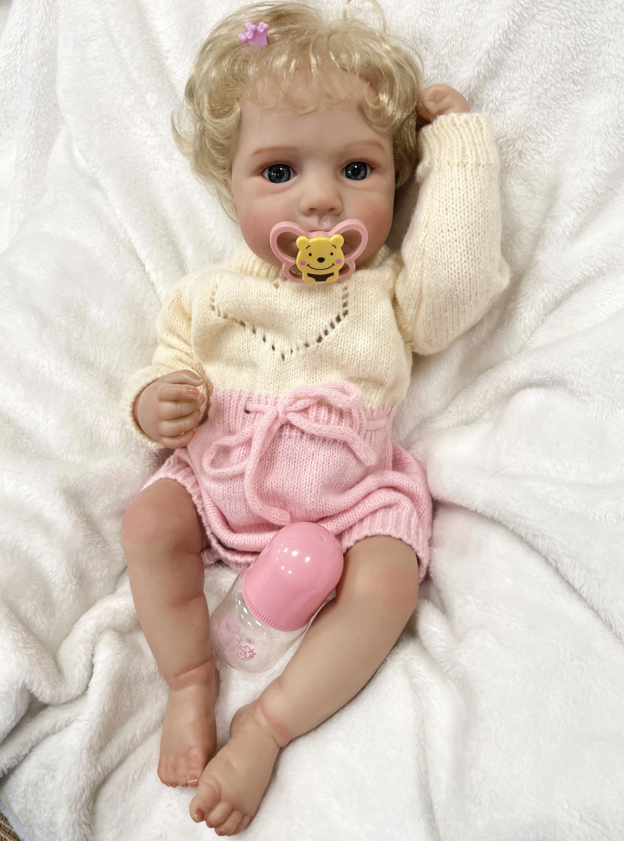 August – 20-Inch Washable Silicone Reborn Baby Doll, Realistic Newborn Toddler