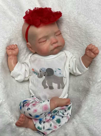 Alex: 28cm Hyper-Realistic Solid Silicone Reborn Doll – Waterproof and Lifelike with 3D Painted Skin