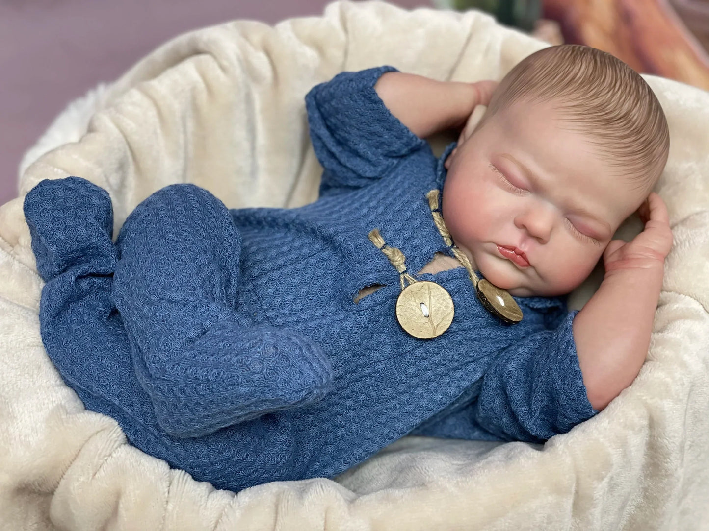 Tessa: 20-Inch Lifelike 3D Painted Reborn Baby Girl Doll