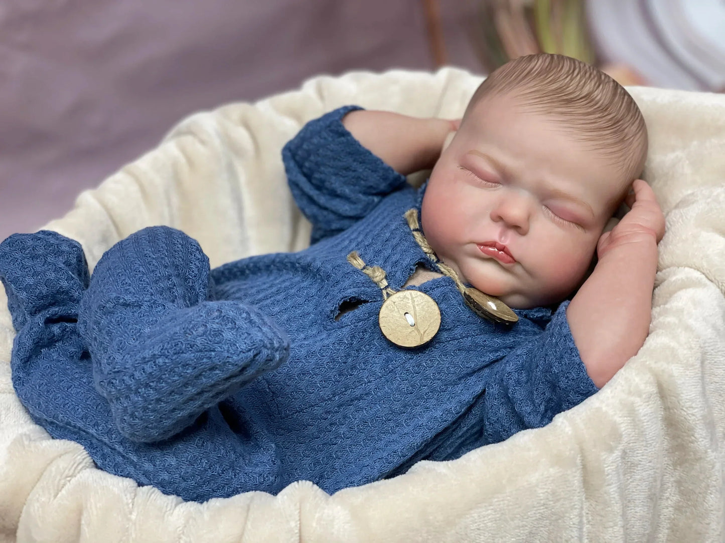 Tessa: 20-Inch Lifelike 3D Painted Reborn Baby Girl Doll